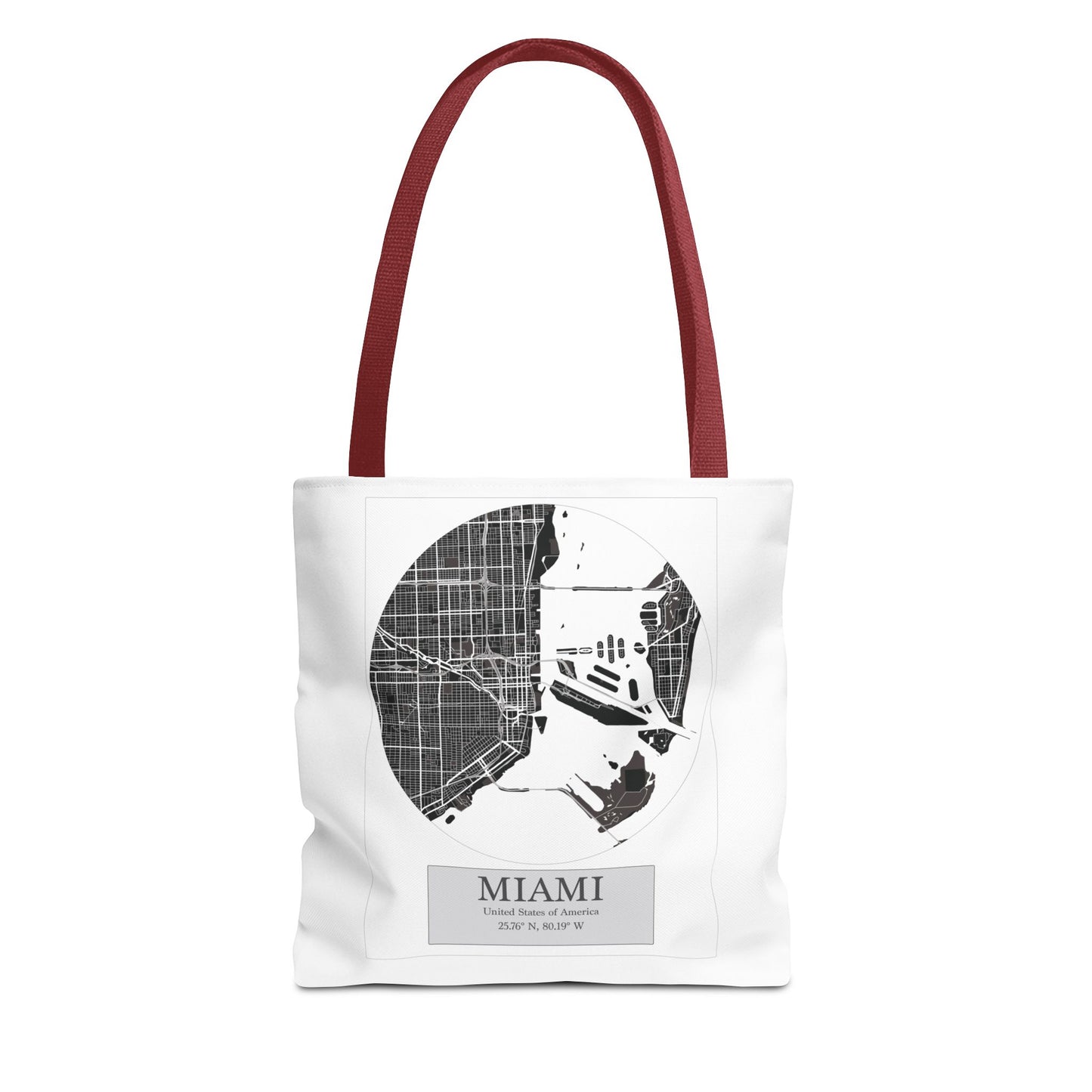 Miami - LatLong Series - Tote Bag