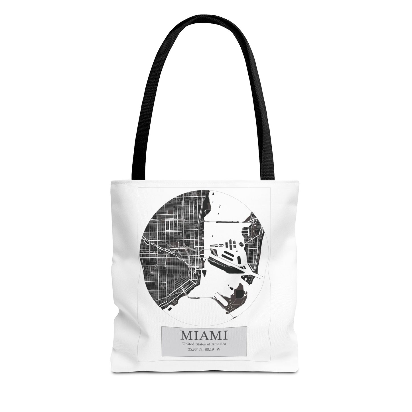 Miami - LatLong Series - Tote Bag