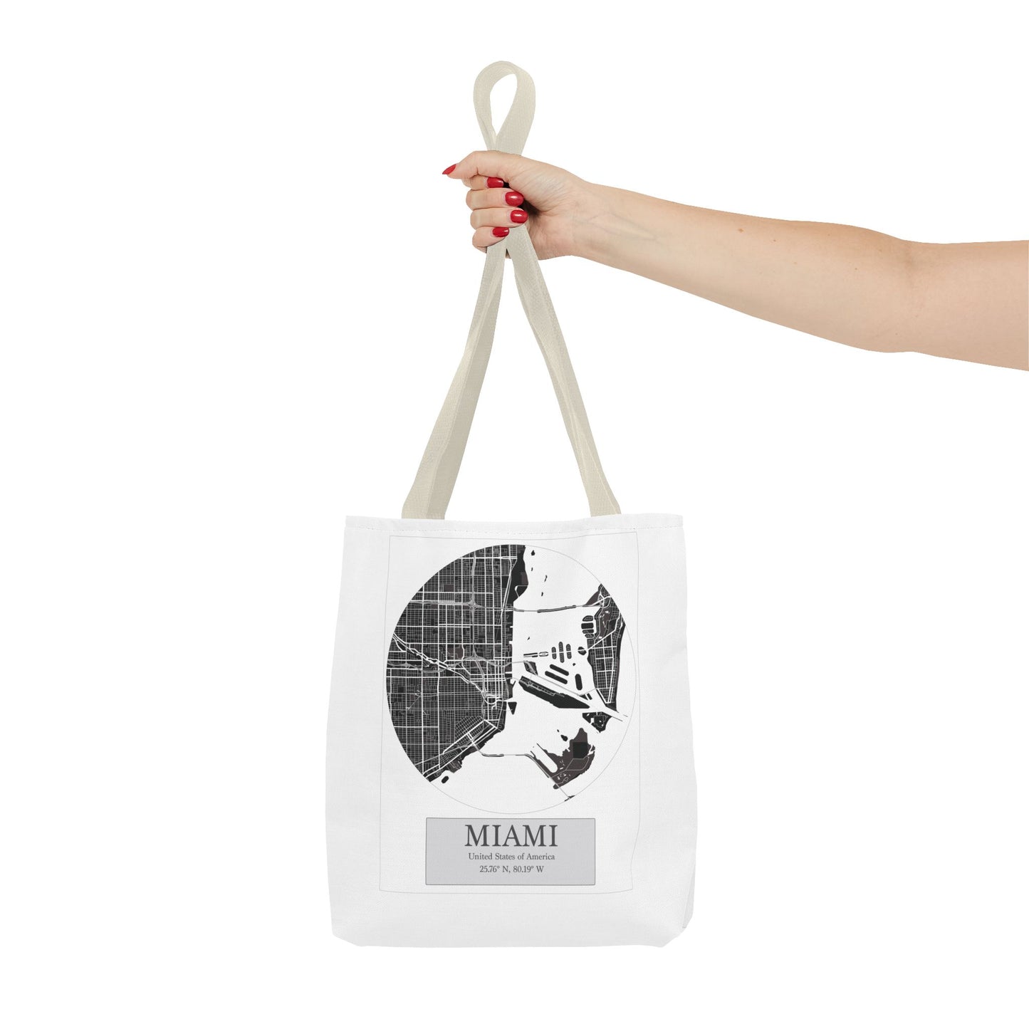 Miami - LatLong Series - Tote Bag