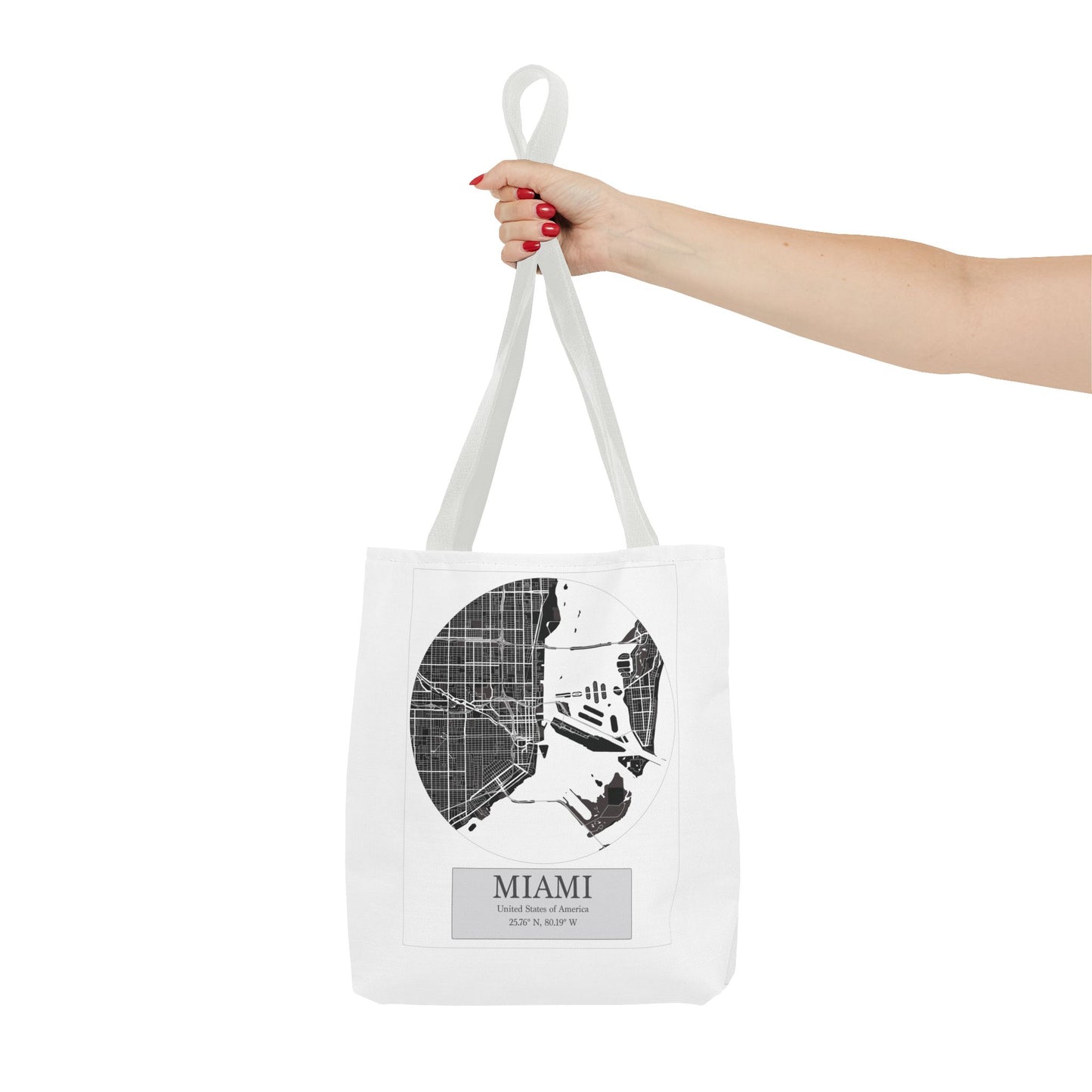 Miami - LatLong Series - Tote Bag