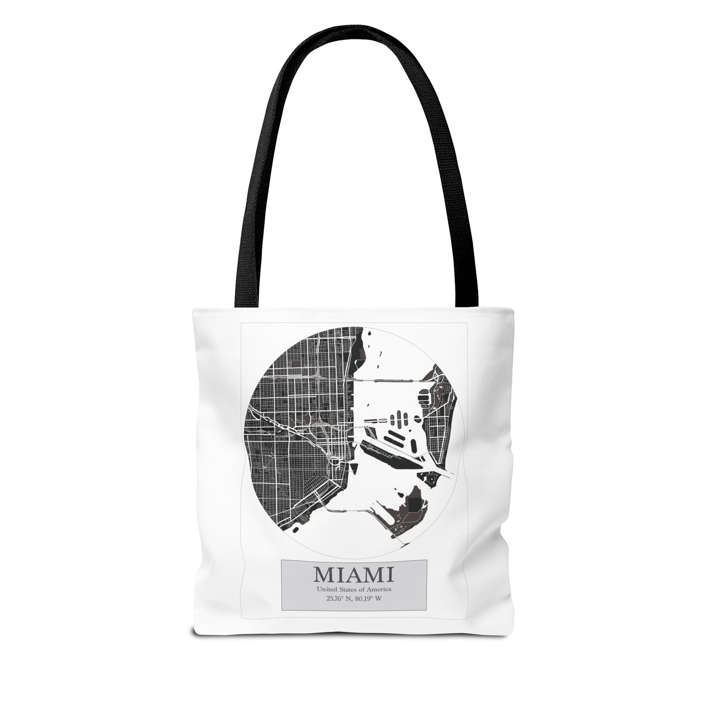 Miami - LatLong Series - Tote Bag