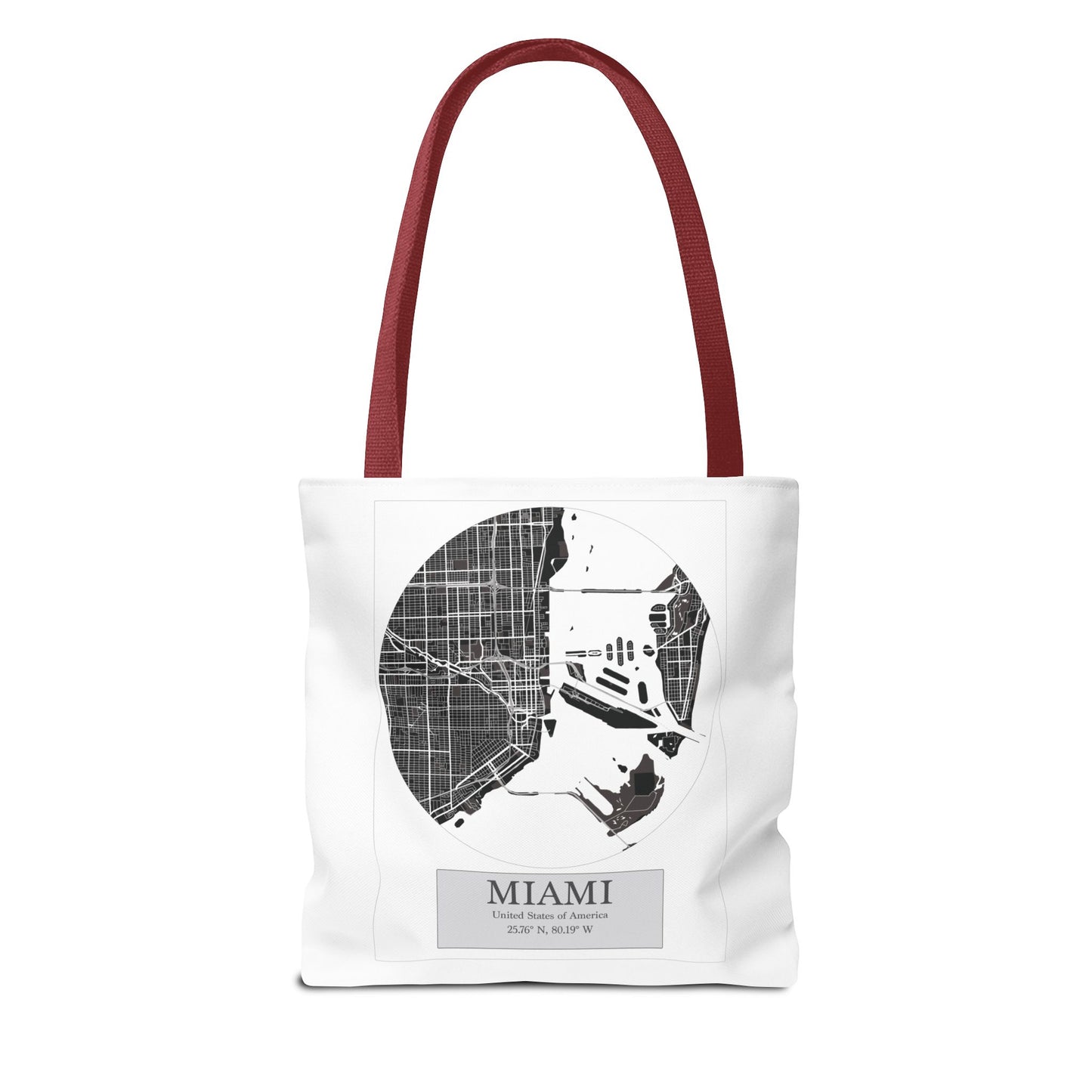 Miami - LatLong Series - Tote Bag
