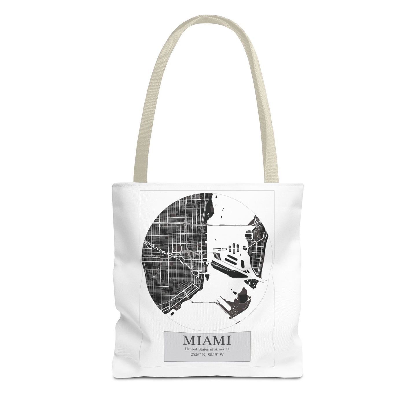 Miami - LatLong Series - Tote Bag