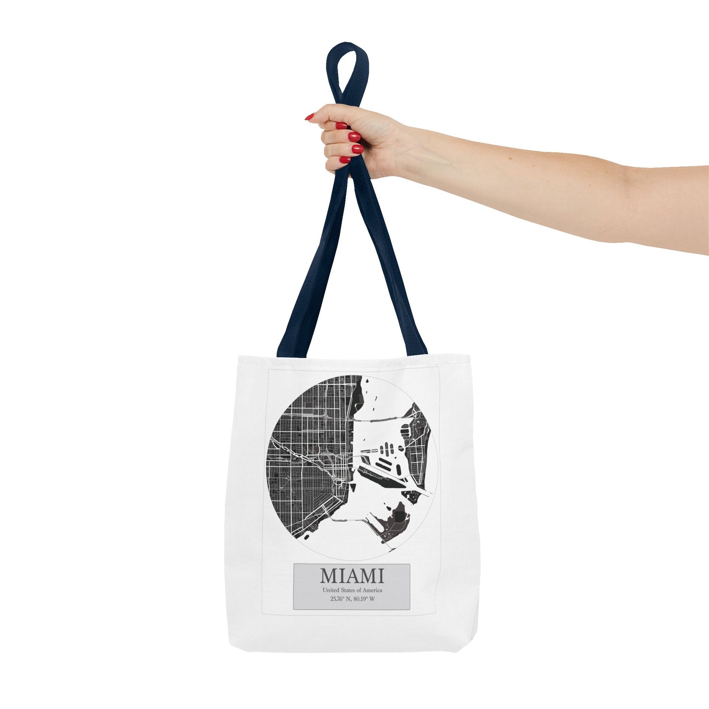 Miami - LatLong Series - Tote Bag