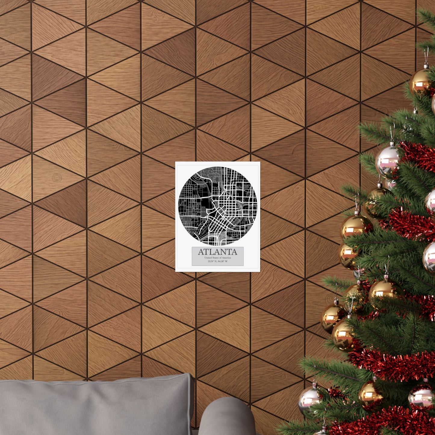 Atlanta - LatLong series - Matte Paper Poster