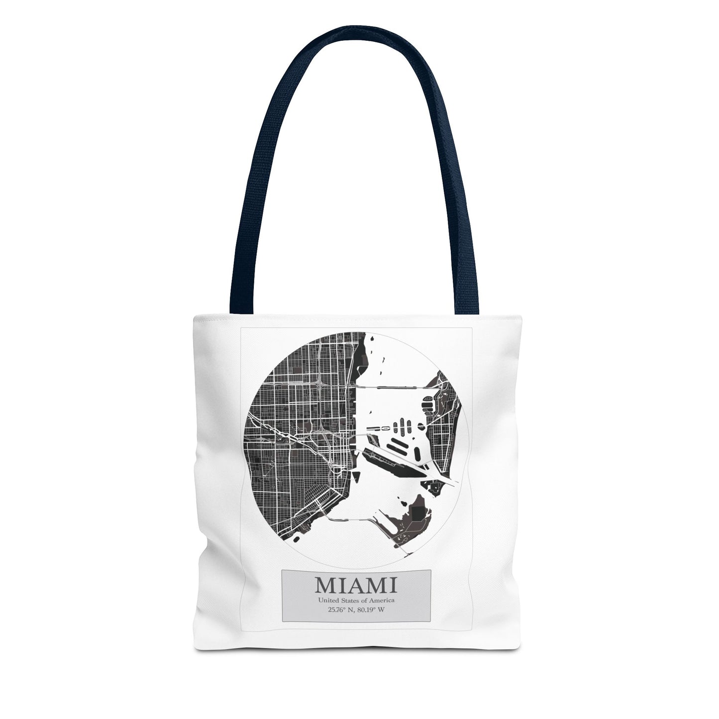 Miami - LatLong Series - Tote Bag