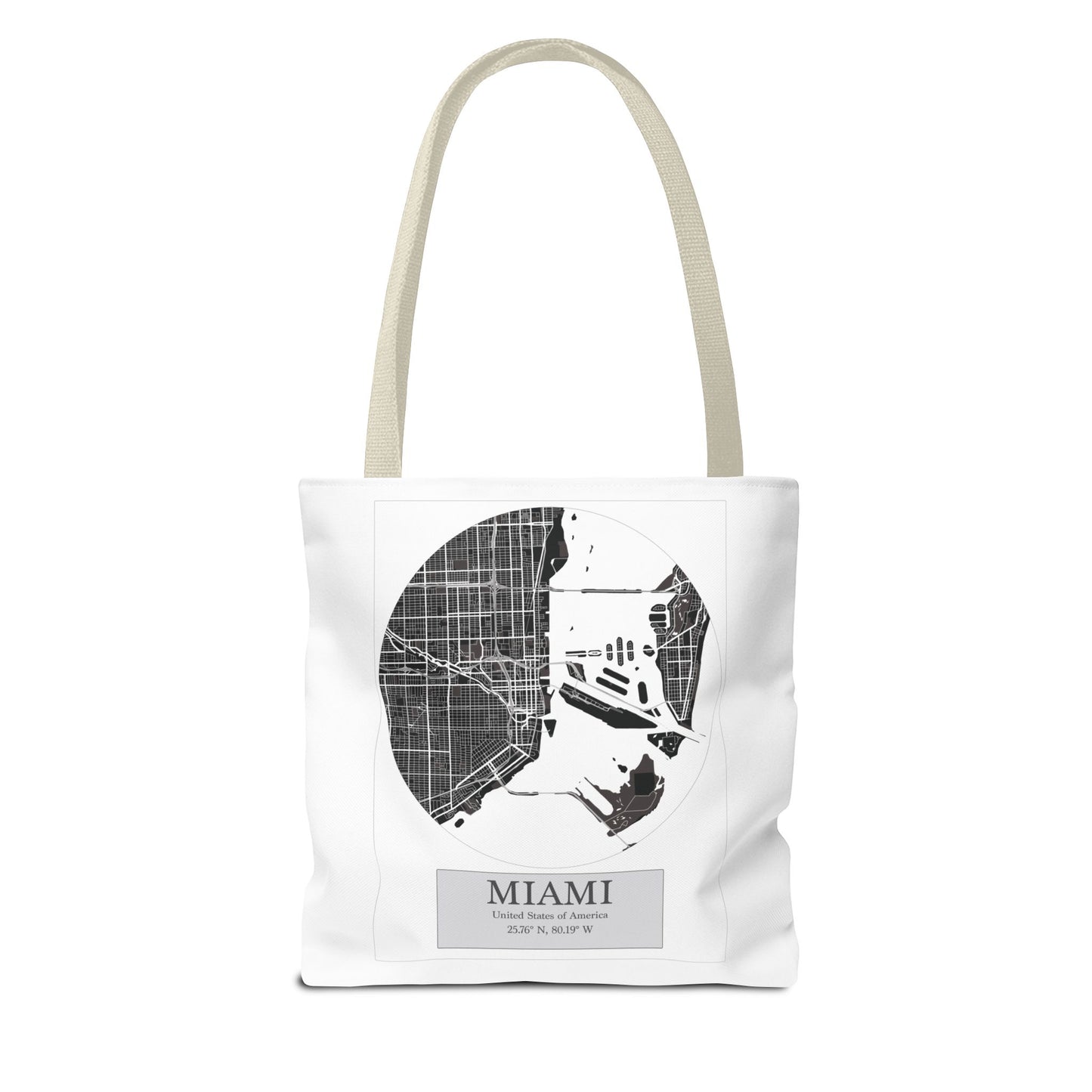 Miami - LatLong Series - Tote Bag