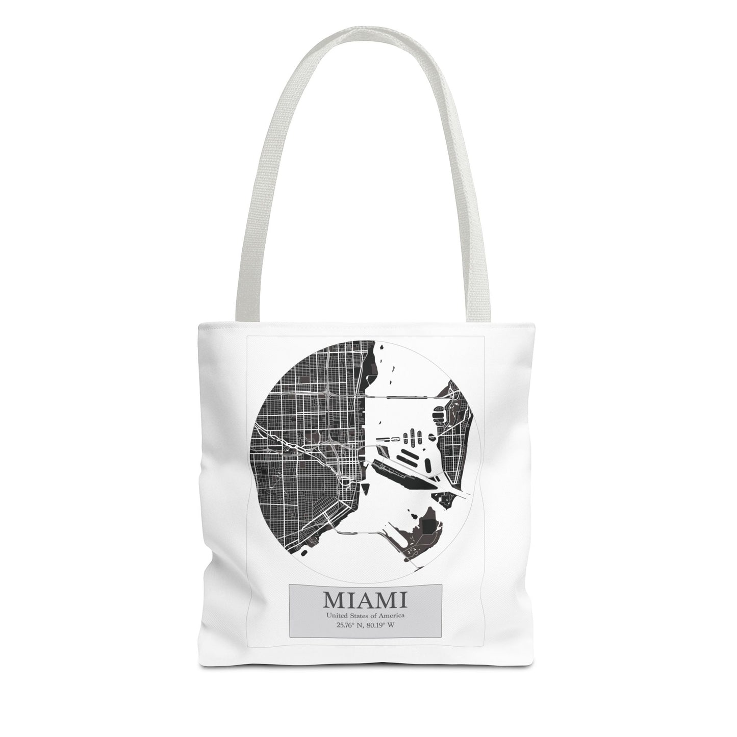 Miami - LatLong Series - Tote Bag