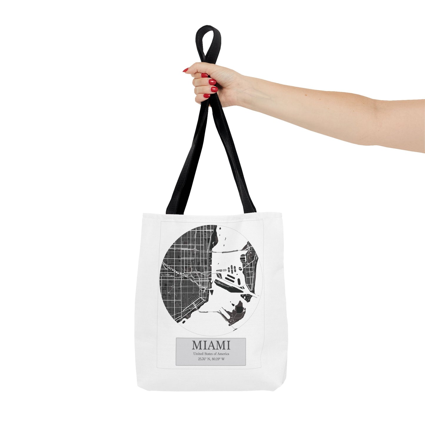 Miami - LatLong Series - Tote Bag