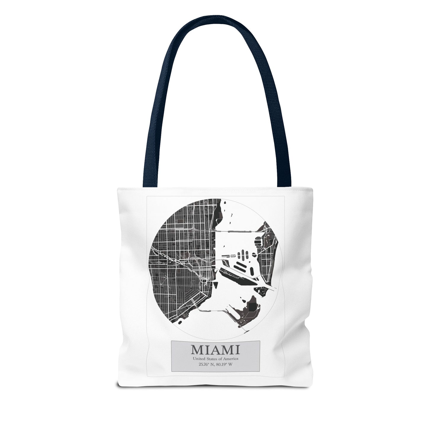 Miami - LatLong Series - Tote Bag